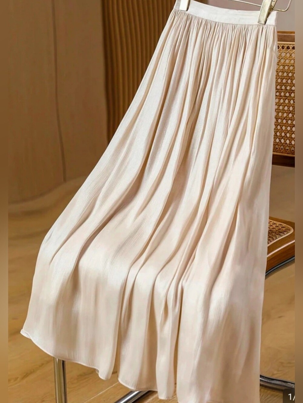 Light Beige Skirt Set